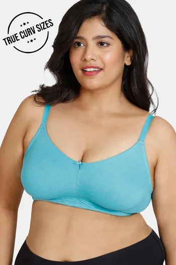 Zivame True Curv Padded Non Wired Full Coverage Super Support Bra -  Anthracite