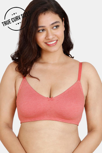 Buy Zivame True Curv Beautiful Basics Double Layered Non Wired 3/4Th Coverage Super Support Bra - Malaga