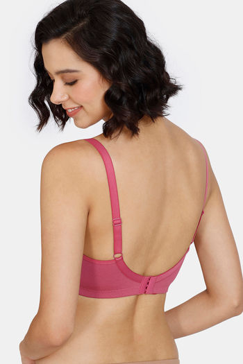 Buy Zivame Maternity Double Layered Non Wired 3-4th Coverage Maternity- Nursing  Bra - Malaga- Pink online