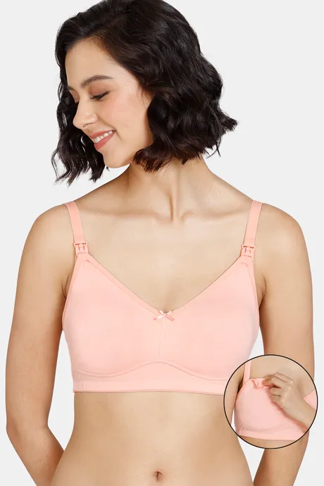 Buy Zivame Maternity Double Layered Non-Wired 3/4th Coverage Maternity/ Nursing  Bra Atomizer Online