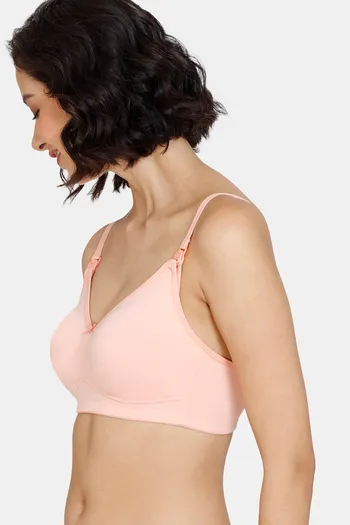 Buy Zivame Maternity Padded Non Wired 3/4th Coverage Maternity / Nursing Bra  - Teaberry at Rs.518 online