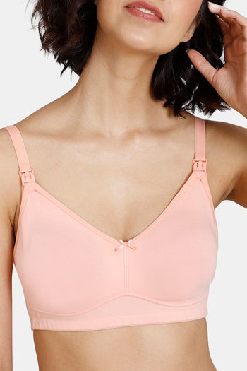 Buy Zivame Maternity Double Layered Non Wired 3/4th Coverage Maternity /  Nursing Bra - Roebuck2 at Rs.577 online, Bra online