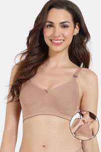 Buy Zivame Maternity Double Layered Non Wired 3/4th Coverage Maternity/ Nursing Bra - Roebuck