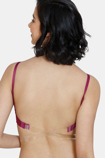 Buy Zivame Innovation Double Layered Non Wired 3/4th Coverage Backless Bra - Raspberry Radiance