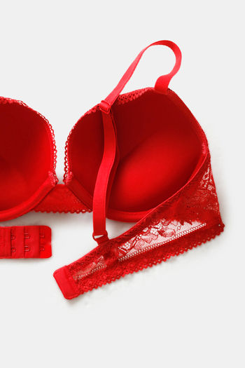 Buy Zivame Love Stories Push-Up Wired Medium Coverage Bra - Chilli Pepper  at Rs.518 online