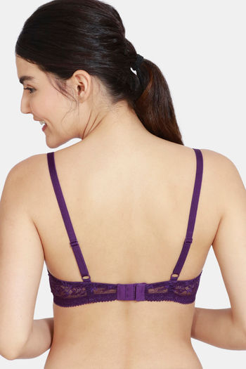 Buy Zivame Love Stories Padded Wired Full Coverage Blouse Bra - Crown Jewel  at Rs.678 online