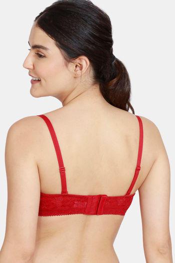 Buy Zivame Love Stories Padded Wired 3/4th Coverage Strapless Bra - Chilli  Pepper at Rs.583 online