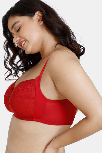 Zivame Love Stories Push-Up Wired Medium Coverage Bra - Chilli Pepper