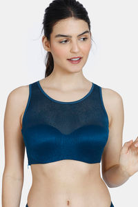 Buy Zivame Champagne Nights Padded Wired Full Coverage Blouse Bra - Sailor Blue