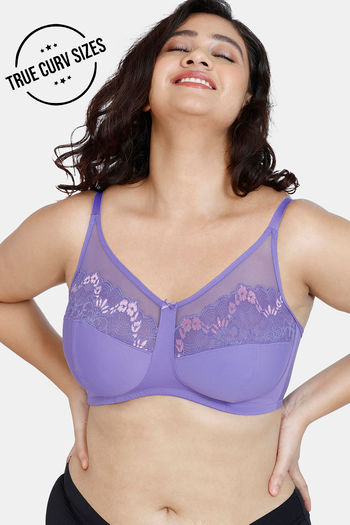 Buy Zivame True Curv Ruby Spark Single Layered Non Wired Full Coverage  Super Support Bra - Purple Corallites at Rs.583 online