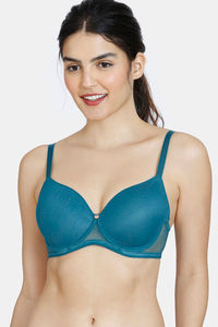Buy Zivame Moonshine Maiden Padded Wired 3/4th Coverage T-Shirt Bra - Dragonfly