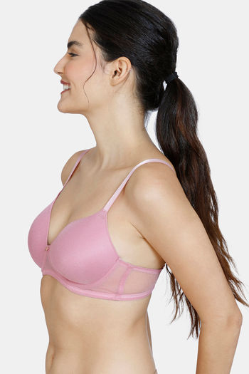Buy Zivame Moonshine Maiden Padded Wired Medium Coverage Ultra Low Back  T-Shirt Bra - Dragonfly at Rs.498 online
