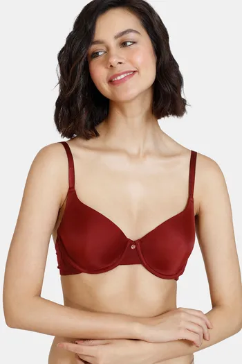 Buy Zivame Rosaline Padded Wired 3-4Th Coverage T-Shirt Bra - Hot Spot  Online