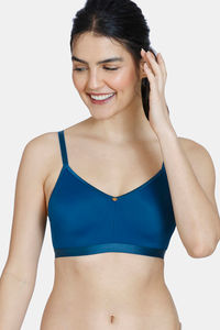 Buy Zivame After Sunset Double Layered Non Wired 3/4Th Coverage T-Shirt Bra - Sailor Blue