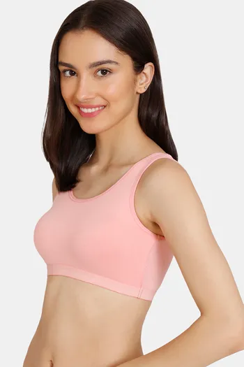 Buy Zivame Girls Double Layered Non Wired Full Coverage Beginners Bra (Pack  of 2) - Pink Navy2 at Rs.472 online
