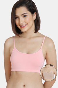 Buy Zivame Girls Double Layered Non-Wired Full Coverage Slip-on Beginner Bra (Pack Of 2) - Pink Roebuck