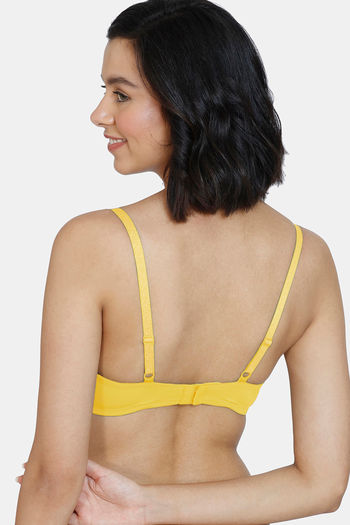 Buy Zivame Glitter Straps Padded Non Wired 3/4th Coverage T-Shirt Bra -  Aspen Gold at Rs.585 online