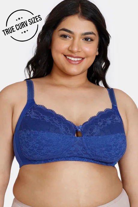 Buy Zivame True Curv Double Layered Non Wired Full Coverage Super Support  Bra - Black at Rs.380 online