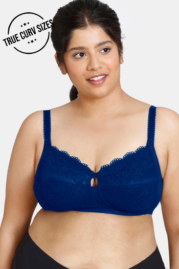Buy Zivame True Curv Double Layered Non Wired 3/4th Coverage Sag Lift Bra - Limoges