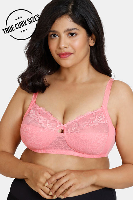 Buy Zivame Double Layered Non Wired 3/4th Coverage Bra - Morning Glory  online