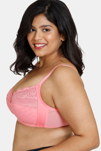 Zivame True Curv Double Layered Non Wired 3/4th Coverage Sag Lift Bra -  Morning Glory