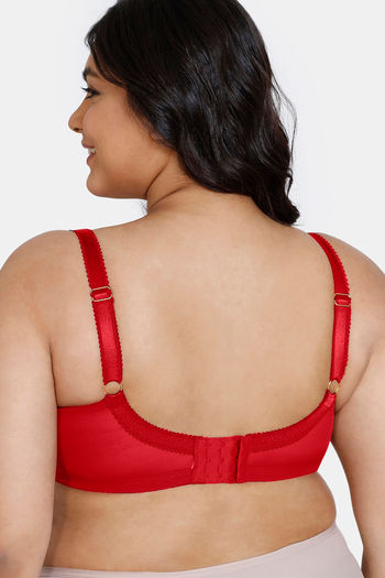 Buy Zivame True Curv Double Layered Non Wired 3/4th Coverage Sag Lift Bra -  Red at Rs.538 online