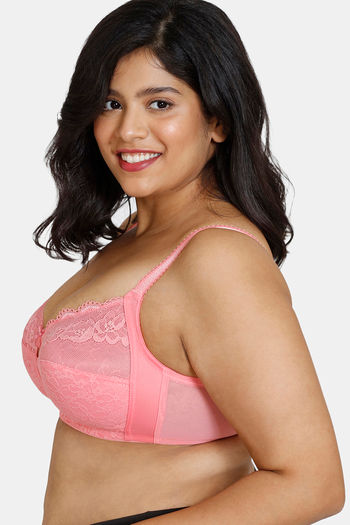 Buy Zivame True Curv Double Layered Non Wired 3/4th Coverage Sag Lift Bra -  Strawberry Pink at Rs.630 online