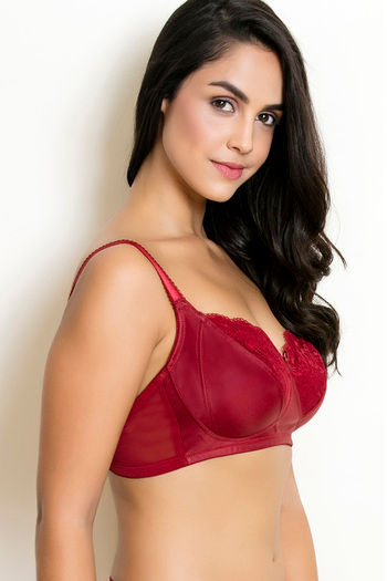 Buy Zivame True Curv Double Layered Non Wired Medium Coverage Sag Lift Bra  - Sundried Tomato at Rs.398 online