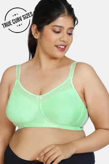 Buy online Green Solid Minimizer Bra from lingerie for Women by Zivame for  ₹549 at 45% off