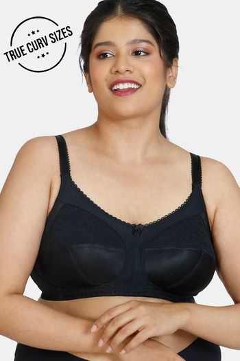 Buy Zivame Luxe Lace Single Layered Wired Medium Coverage Lace Bra-Black at  Rs.995 online