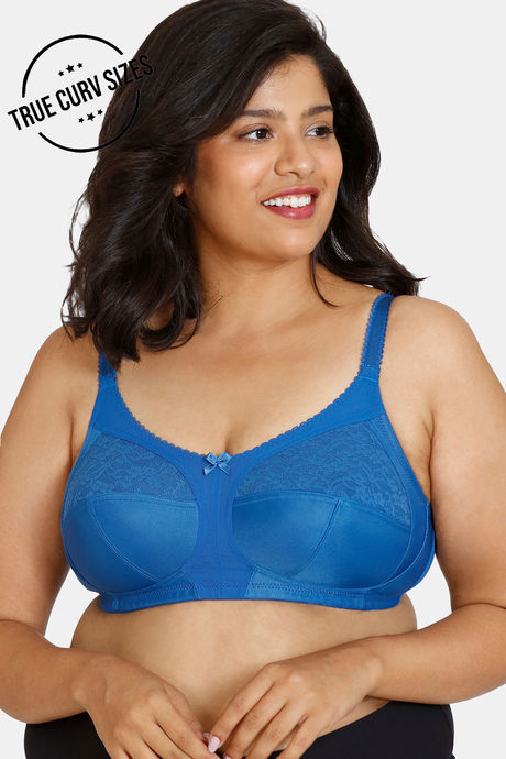 Buy Zivame True Curv Beautiful Basics Single Layered Non Wired Full  Coverage Super Support Bra - Chalk Violet at Rs.763 online