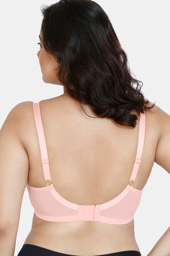 Buy Zivame True Curv Double Layered Non Wired Full Coverage Super Support  Bra - Impatience Pink at Rs.583 online