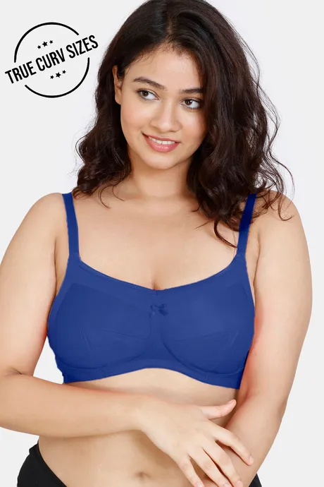 Zivame True Curv Double Layered Non Wired Full Coverage Super Support Bra -  Limoges