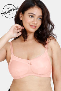 Buy Zivame True Curve Double Layered Non Wired Full Coverage Super Support Bra-Pink
