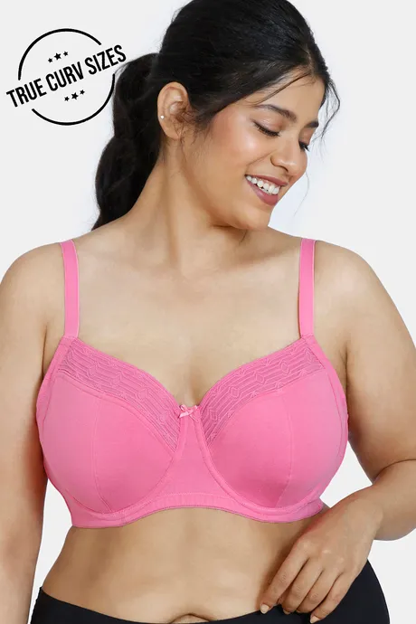 Buy Zivame True Curv Double Layered Non Wired 3/4th Coverage Sag Lift Bra -  Cerise at Rs.647 online, Bra online