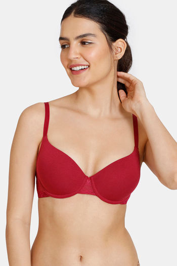 Candyskin Women's Red Bra Lightly Padded Non Wired Full Coverage Size 38D  Women Full Coverage Lightly Padded Bra - Buy Candyskin Women's Red Bra  Lightly Padded Non Wired Full Coverage Size 38D