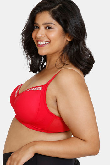 Buy Zivame True Curv Pure Bliss Lightly Lined Non-Wired Full Coverage  Minimiser Bra - Ski Patrol at Rs.538 online
