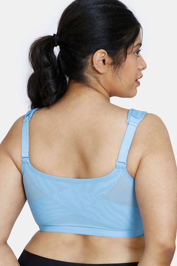 Buy Zivame True Curv Posture Correction Double Layered Non-Wired Full  Coverage Super Support Bra - Little Boy Blue at Rs.628 online