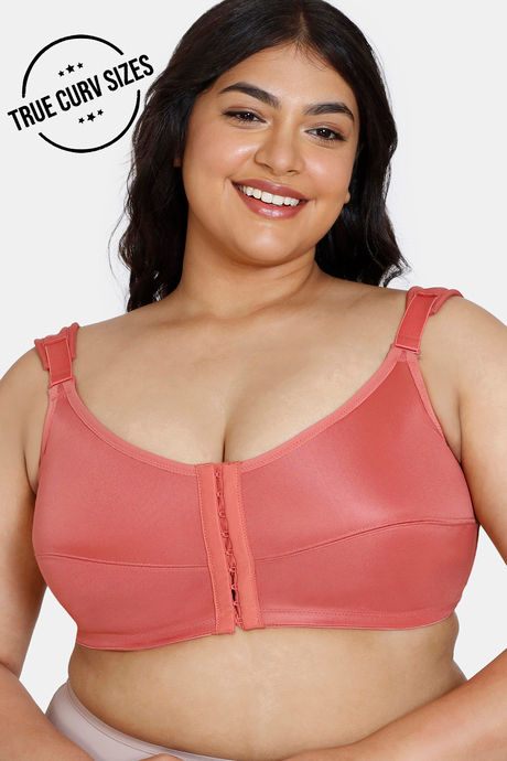 Buy Zivame True Curv Posture Correction Double Layered Non Wired Full  Coverage Super Support Bra - Mineral Red at Rs.628 online