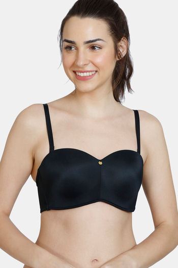 Buy Zivame Disco Push-Up Wired Medium Coverage Bra - Anthracite at Rs.599  online