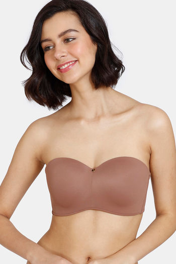 Buy Zivame Women's Polyamide Wired 3/4Th Coverage Padded Strapless