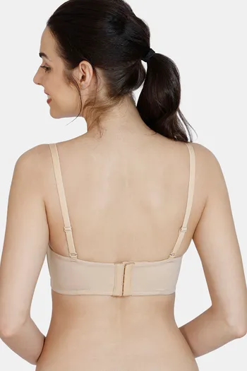 Buy Zivame Beautiful Basics Padded Non Wired 3/4th Coverage Backless Bra -  Nutmeg at Rs.699 online