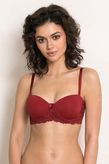 Buy Zivame Women's Polyamide Elastane Padded Underwire_Type.Value Casual  3/4Th Coverage Strapless/Multiway Bra (ZI10YIFASHAPINK0034B_Pink_34B) at