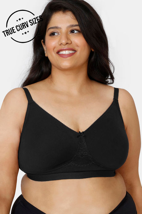 Buy Zivame True Curv Beautiful Basics Single Layered Non Wired Full  Coverage Minimiser Bra - Anthracite at Rs.648 online