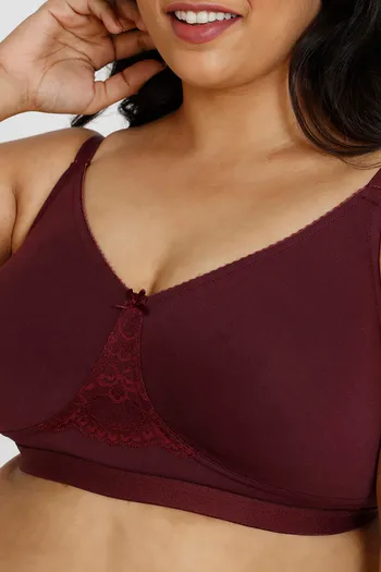 Buy Zivame True Curv Beautiful Basics Single Layered Non Wired Full Coverage  Super Support Bra - Emberglow Online at Best Prices in India - JioMart.