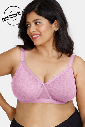 Buy Zivame Women's Cotton Wired Casual Non-Padded Super Support Bra  (ZI010110M7DPINK0032E_Pink_32E) at