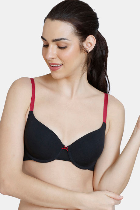 Buy Zivame Wonderwire Padded Wired 3/4th Coverage T-Shirt Bra - Roebuck at  Rs.1495 online
