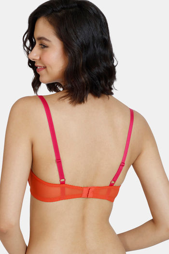 Buy Zivame Beautiful Basics Padded Wired Medium Coverage T-Shirt Bra -  Mineral Red at Rs.477 online