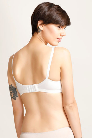 Buy Zivame Double Layered Non Wired 3/4th Coverage Bra - Antique White at  Rs.449 online