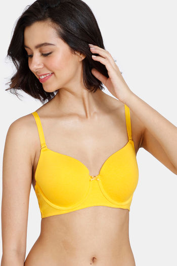 Buy YamamaY Lemon Yellow Primula Color Non Padded Lace Bralette for Women  Online @ Tata CLiQ Luxury